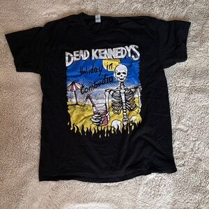 DEAD KENNEDYS MEN L HOLIDAY IN CAMBODIA Black Graphic T-Shirt